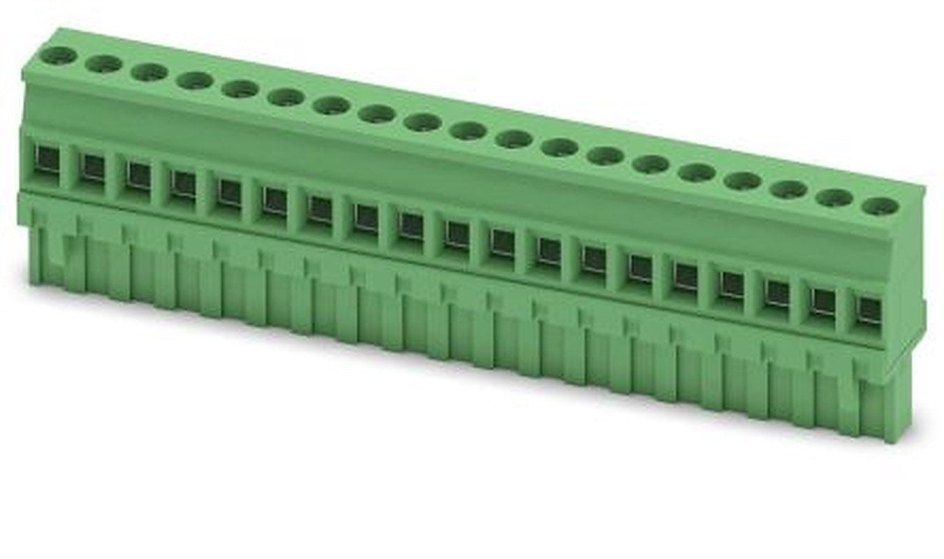 Phoenix Contact MVSTBR 2.5/19-ST Series PCB Terminal Block, 19-Contact, 5 mm Pitch, 1 Row, 1792184