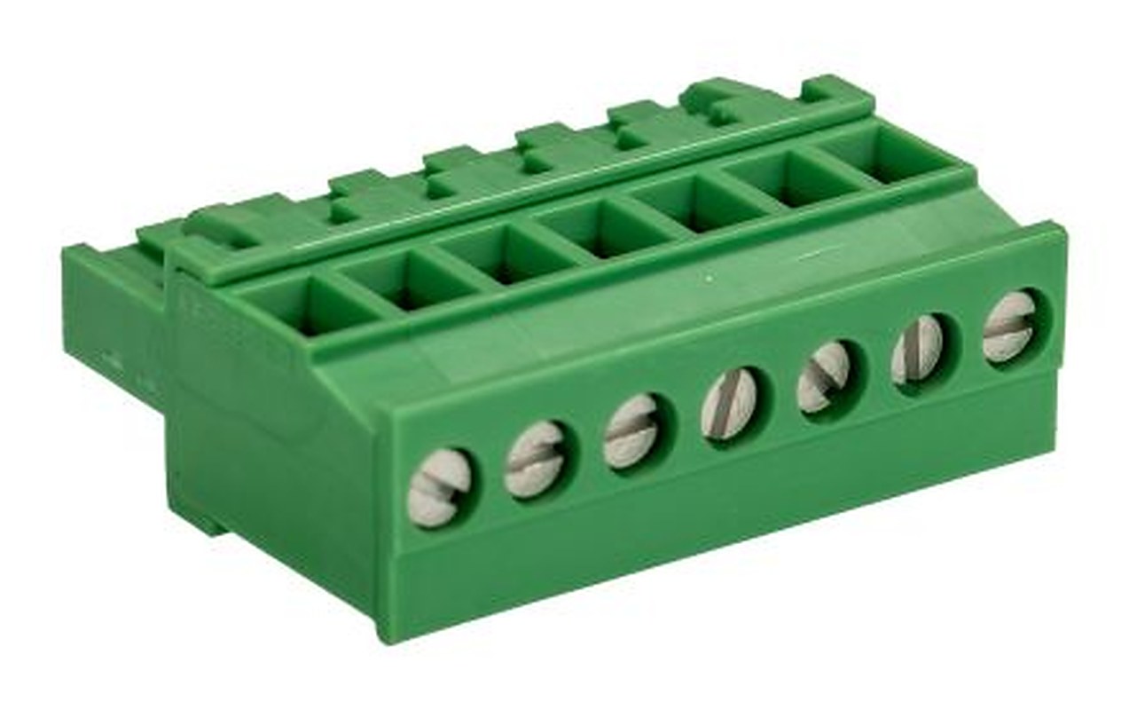 Phoenix Contact MVSTBR 2.5/7-ST-5.08 Series Pluggable Terminal Block, 7-Contact, 5.08 mm Pitch, 1 Row, 1792294