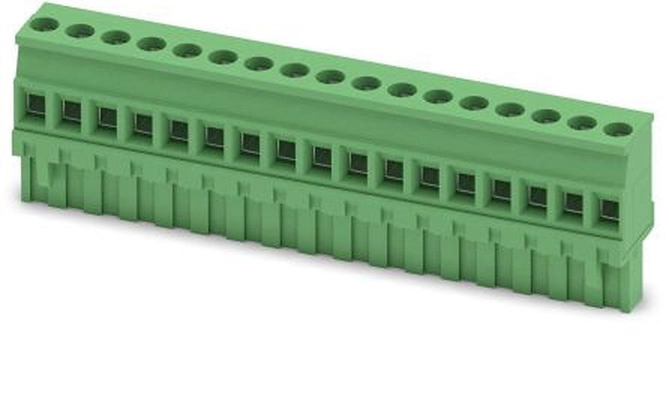 Phoenix Contact MVSTBR 2.5/17-ST-5.08 Series PCB Terminal Block, 17-Contact, 5.08 mm Pitch, 1 Row, 1792391