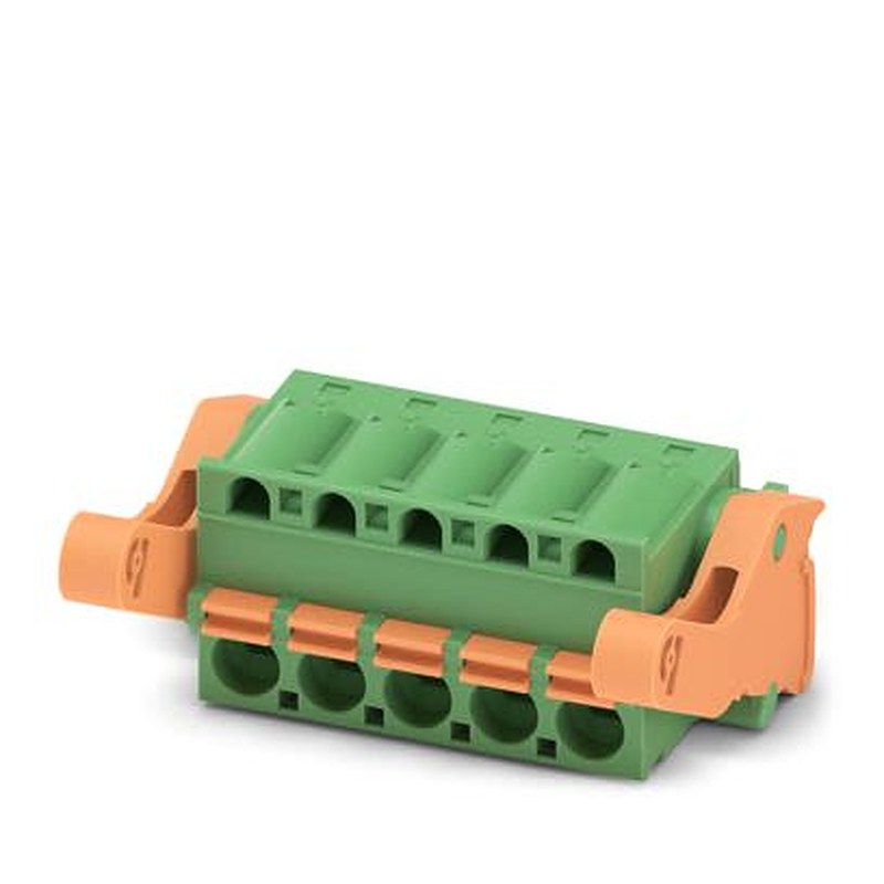 Phoenix Contact FKC Series PCB Connector, 5-Contact, 5.08 mm Pitch, Locking Jack, 1 Row Push-in Spring