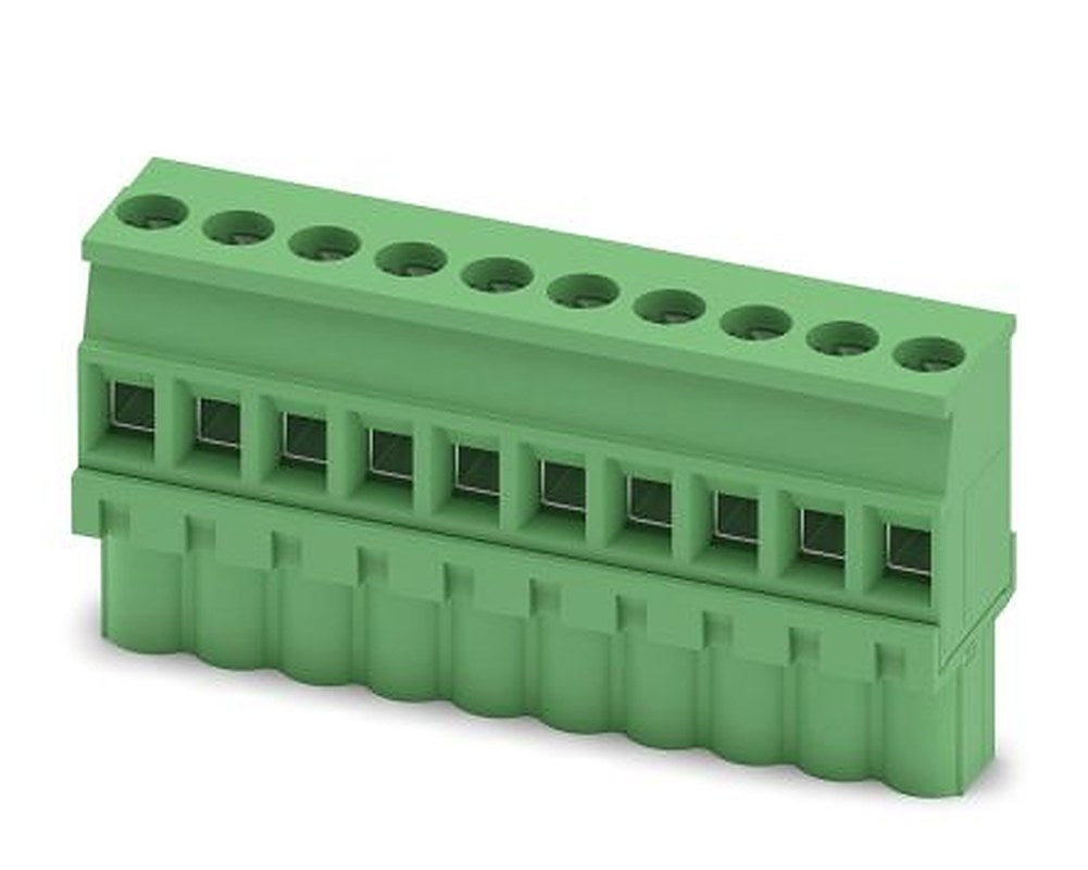 Phoenix Contact MVSTBW 2.5/10-ST Series Pluggable Terminal Block, 10-Contact, 5 mm Pitch, 1 Row, 1792605