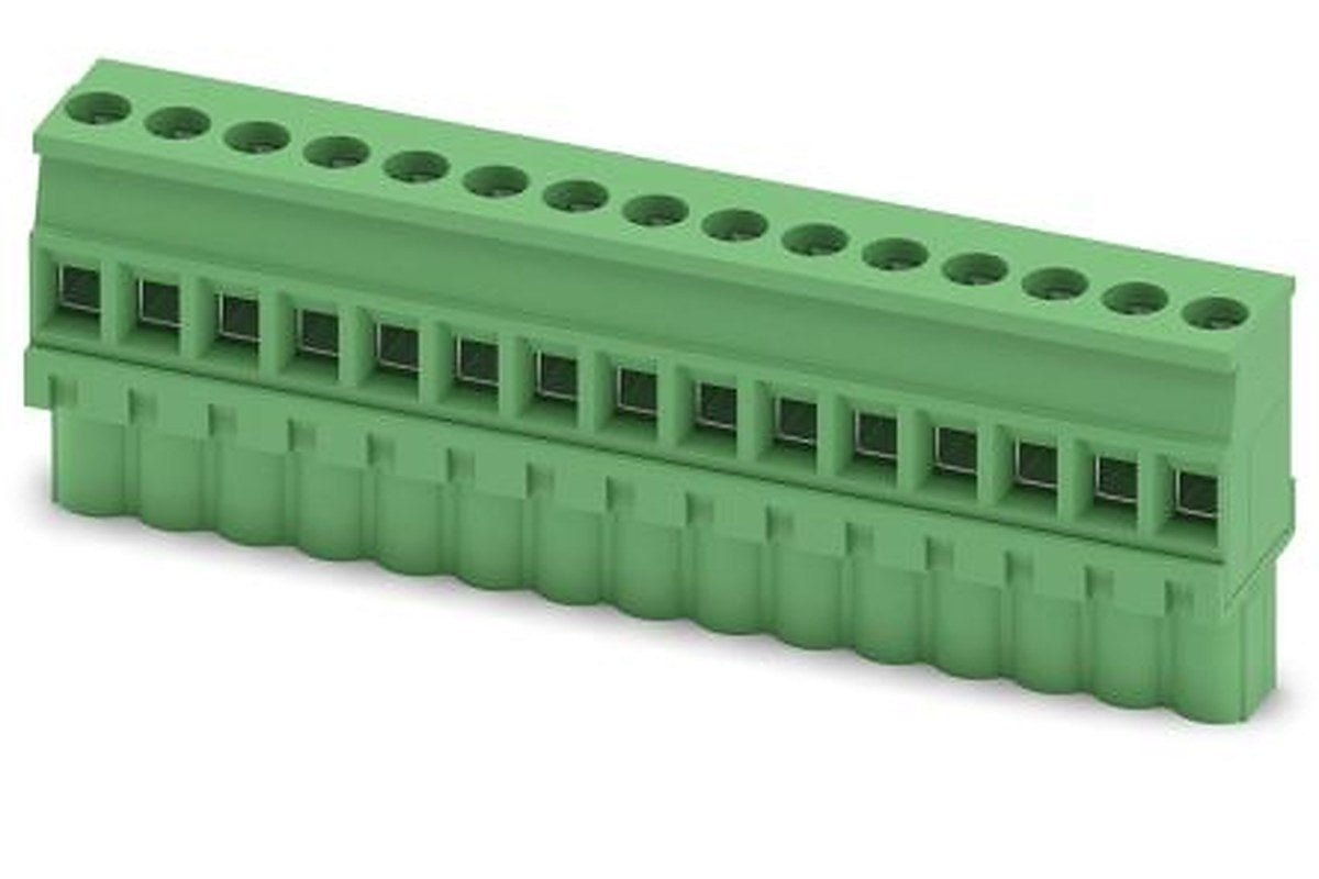 Phoenix Contact MVSTBW 2.5/15-ST Series PCB Terminal Block, 15-Contact, 5 mm Pitch, 1 Row, 1792650