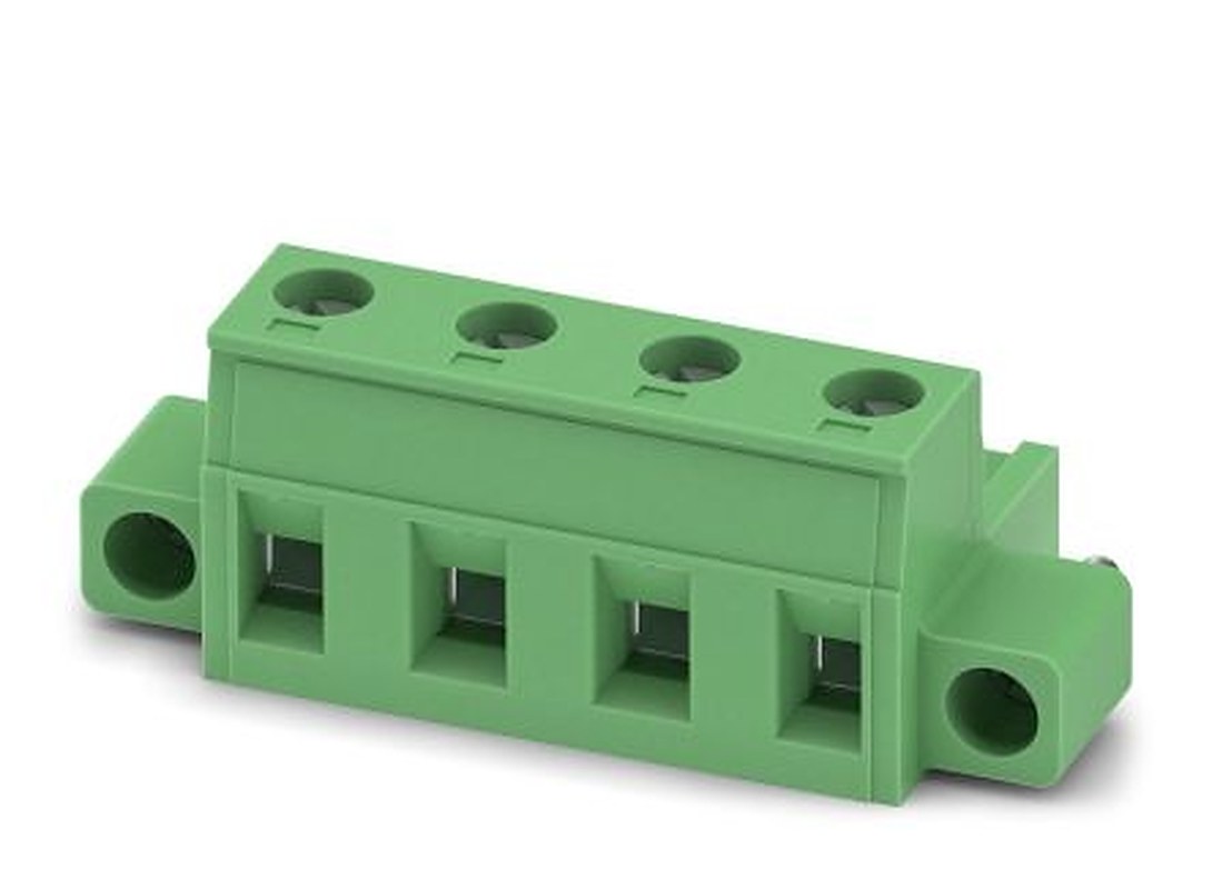 Phoenix Contact GMSTB 2.5/4-STF-7.62 EX Series Pluggable Terminal Block, 4-Contact, 7.62 mm Pitch, 1 Row, 1795792