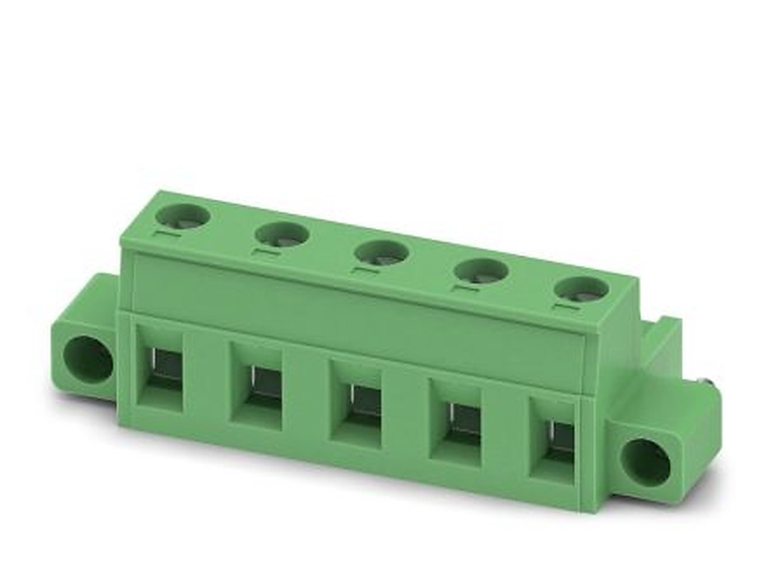 Phoenix Contact GMSTB 2.5/5-STF-7.62 EX Series Pluggable Terminal Block, 5-Contact, 7.62 mm Pitch, 1 Row, 1795802