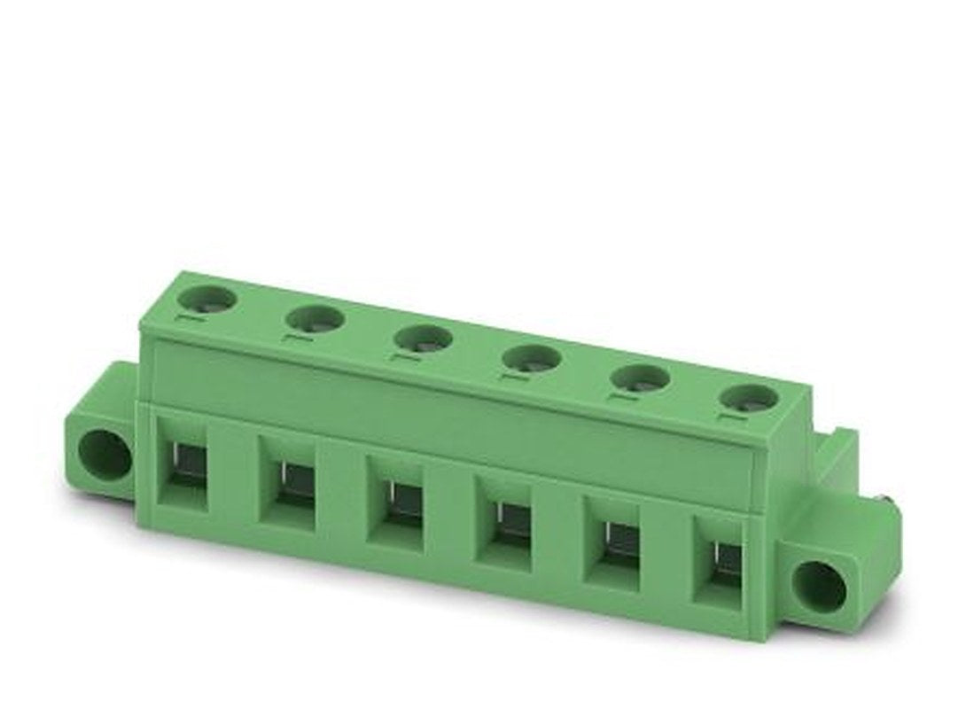 Phoenix Contact GMSTB 2.5/6-STF-7.62 EX Series Pluggable Terminal Block, 6-Contact, 7.62 mm Pitch, 1 Row, 1795815