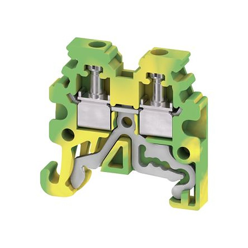 Weidmüller WPE Series PE Terminal Green, Yellow, 1.5mm², 1-Level, Screw, IECEx/ATEX
