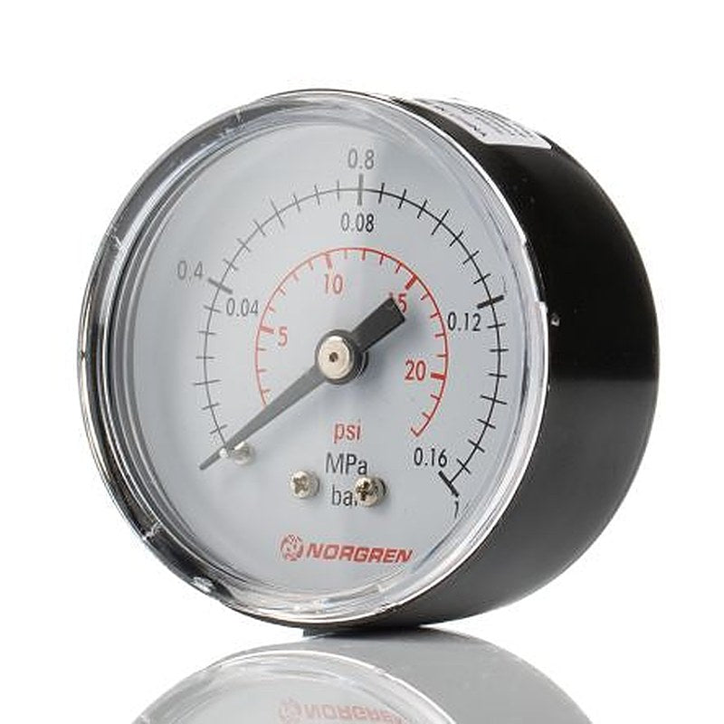 Norgren Pressure Gauge, 50 mm, 1.6 bar