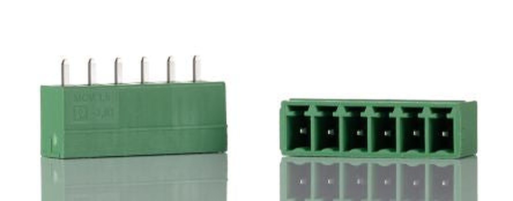 Phoenix Contact MCV 1.5/6-G-3.81 Series Pluggable Terminal Block, 6-Contact, 3.81 mm Pitch, 1 Row, 1803468