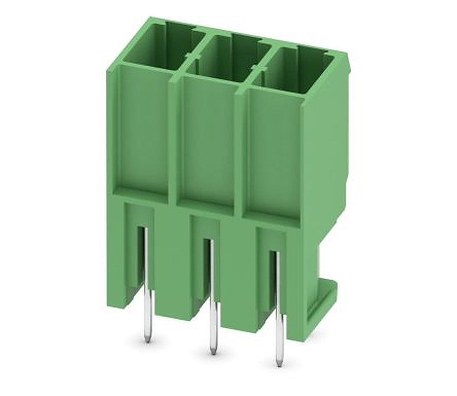 Phoenix Contact COMBICON PCV Series Pluggable Terminal Block, 3-Contact, 7.62 mm Pitch, 1 Row, 1804690