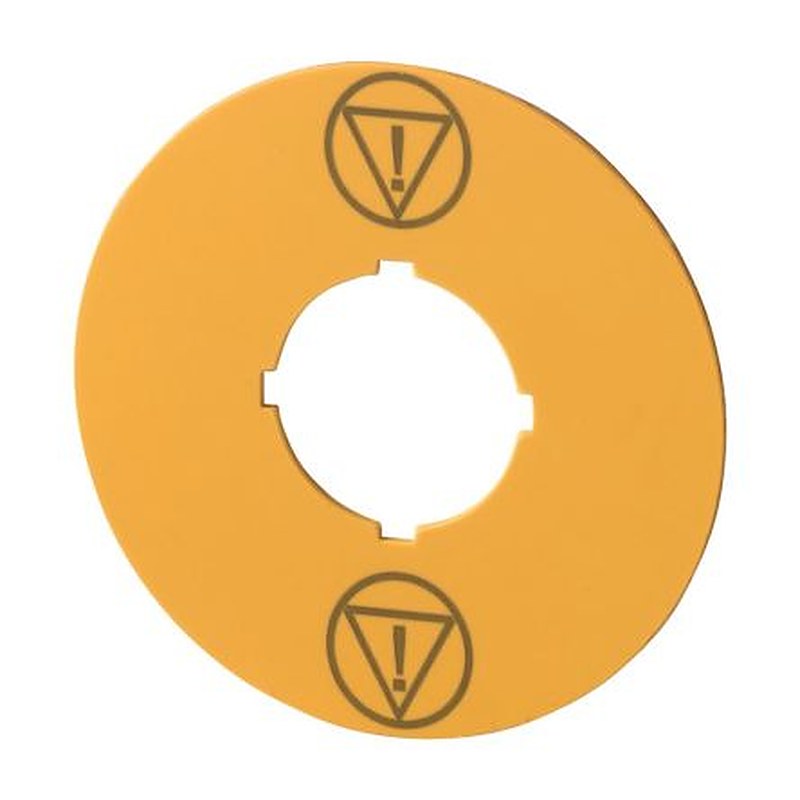 Eaton Label for Use with M22 Pushbuttons, Pre-printed "Emergency Stop
