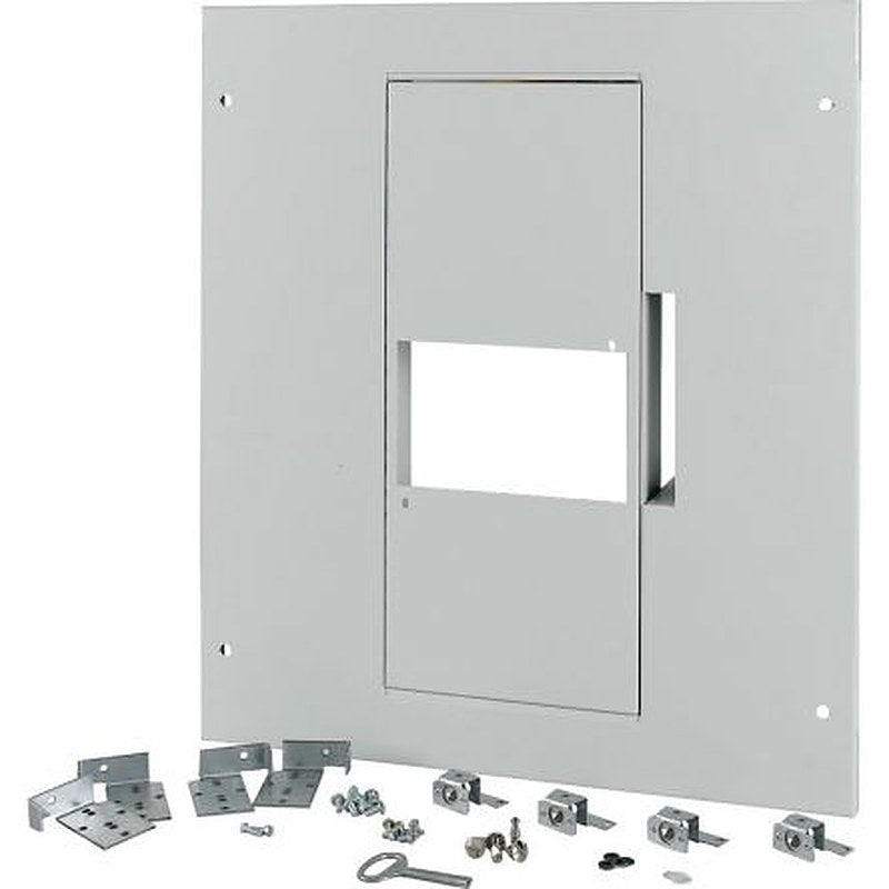 Eaton Grey 1 Gang Front Plate Steel Faceplate & Mount Plate