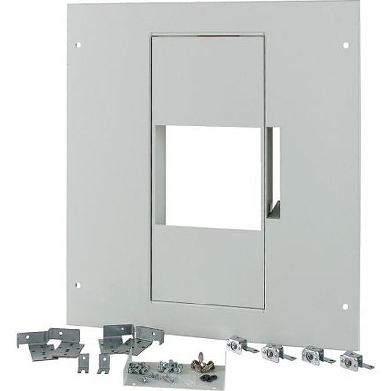 Eaton Grey 1 Gang Front Plate Steel Faceplate & Mount Plate