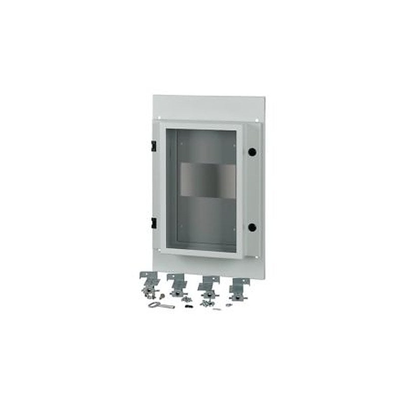 Eaton Grey 3 Gang Front Plate Steel Faceplate & Mount Plate