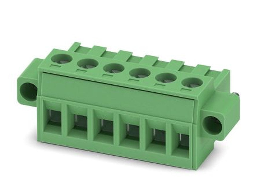Phoenix Contact MSTBT 2.5/ 6-STF-5.08 Series Pluggable Terminal Block, 6-Contact, 5.08 mm Pitch, 1 Row, 1805343
