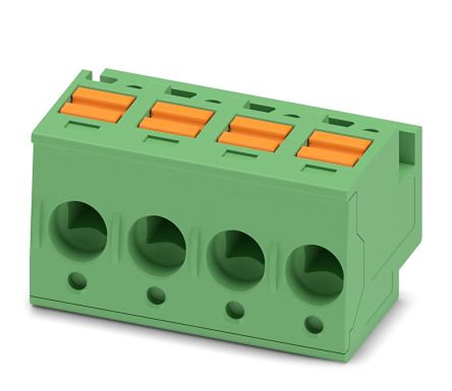 Phoenix Contact PTS 1.5/4-PH-5.0 Series Pluggable Terminal Block, 4-Contact, 5 mm Pitch, 1 Row, 1805533