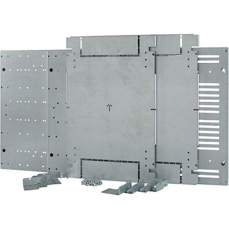 Eaton Grey 2 Gang Mounting Plate Stainless Steel Faceplate & Mounting Plate