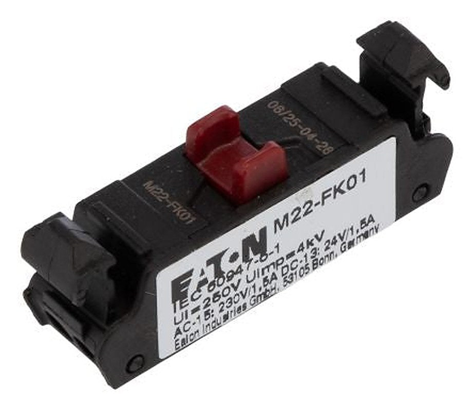 Eaton RMQ Titan M22 Series Contact Block, 230 V ac, 24V dc, 1 NC