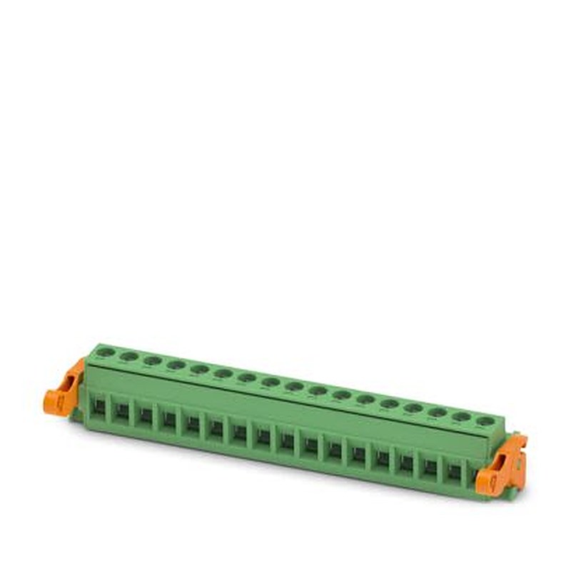 Phoenix Contact MSTB 2 Series PCB Connector, 17-Contact, 5.08 mm Pitch, 1 Row Screw