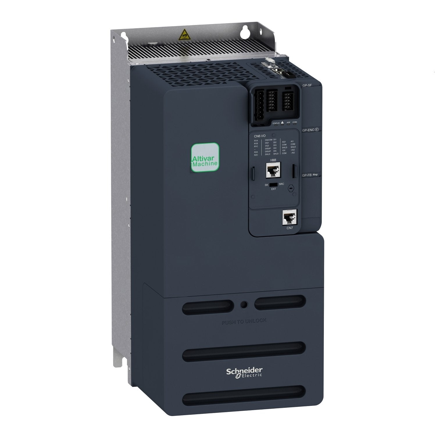 Schneider Electric ATV340D22N4 This Altivar 340 variable speed drive can feed 3-phase synchronous and asynchronous motors in open and closed loop control. Altivar Machine ATV340 drives are sized heavy duty as standard. It works at a rated power up to 22kW / 30hp and a rated voltage from 380V to 480V AC. ATV340 has been designed to meet the needs of applications for harsh environments, such as vibration, shock and non-conductive dust and where high temperature resistance up to 60 °C is needed. This product