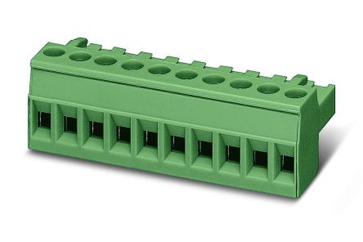 Phoenix Contact MSTBT 2.5/2-ST-5.08 BD:ACDC Series Pluggable Terminal Block, 2-Contact, 5.08 mm Pitch, 1 Row, 1815659