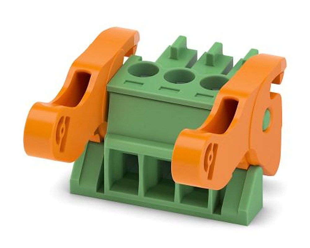 Phoenix Contact MC 1.5/3-ST-3.5-LR Series Pluggable Terminal Block, 3-Contact, 3.5 mm Pitch, 1 Row, 1816865