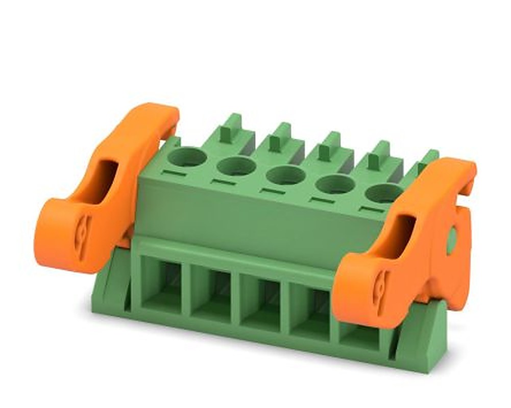 Phoenix Contact MC 1.5/5-ST-3.81-LR Series Pluggable Terminal Block, 5-Contact, 3.81 mm Pitch, 1 Row, 1817071