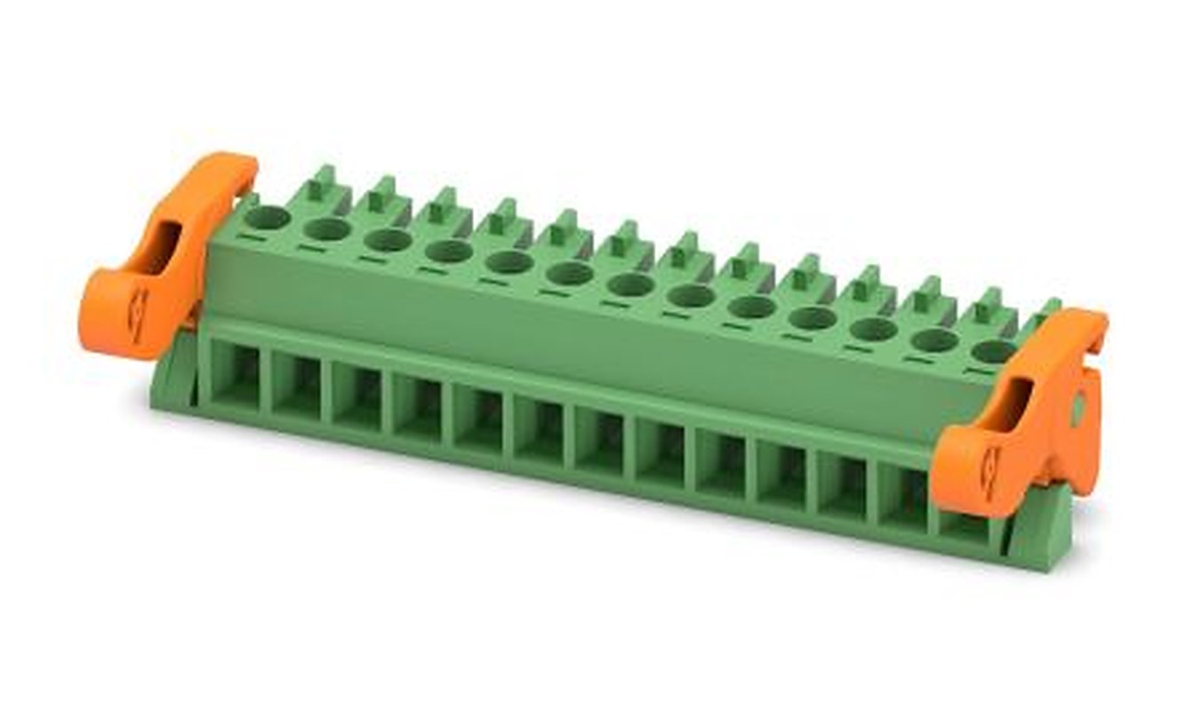 Phoenix Contact MC 1.5/13-ST-3.81-LR Series Pluggable Terminal Block, 13-Contact, 3.81 mm Pitch, 1 Row, 1817152