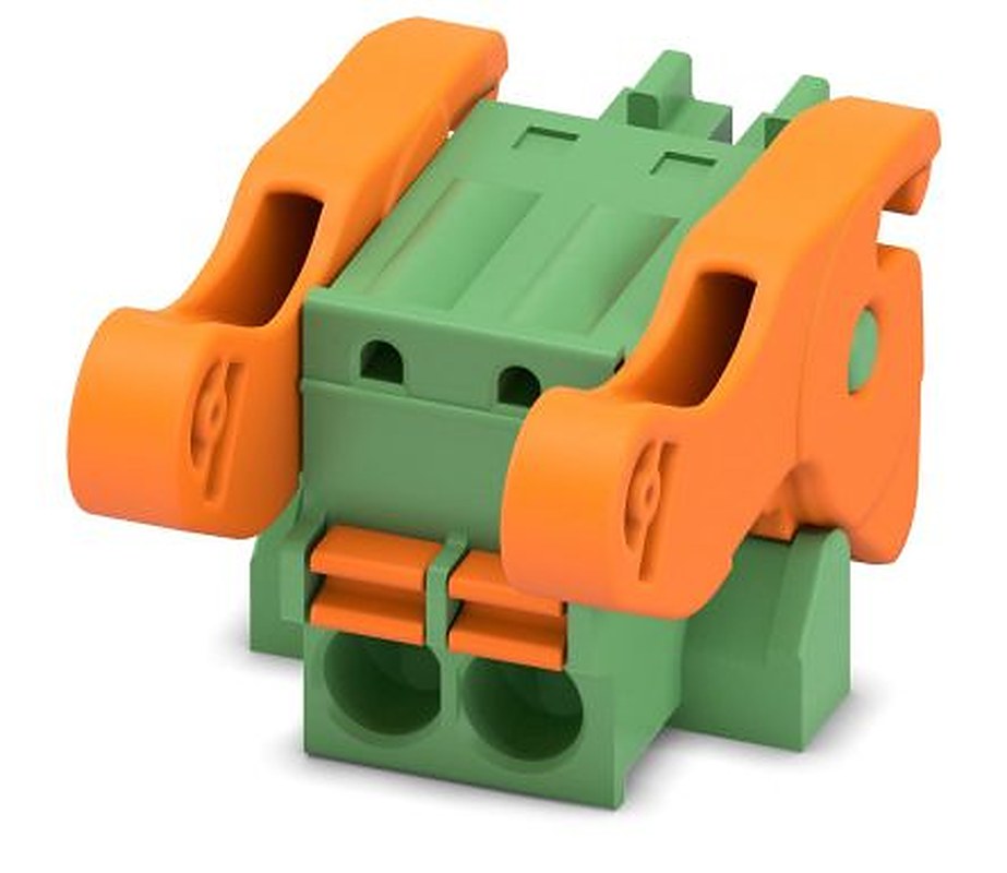 Phoenix Contact FK-MCP 1.5/2-ST-3.5-LR Series Pluggable Terminal Block, 2-Contact, 3.5 mm Pitch, 1 Row, 1817233