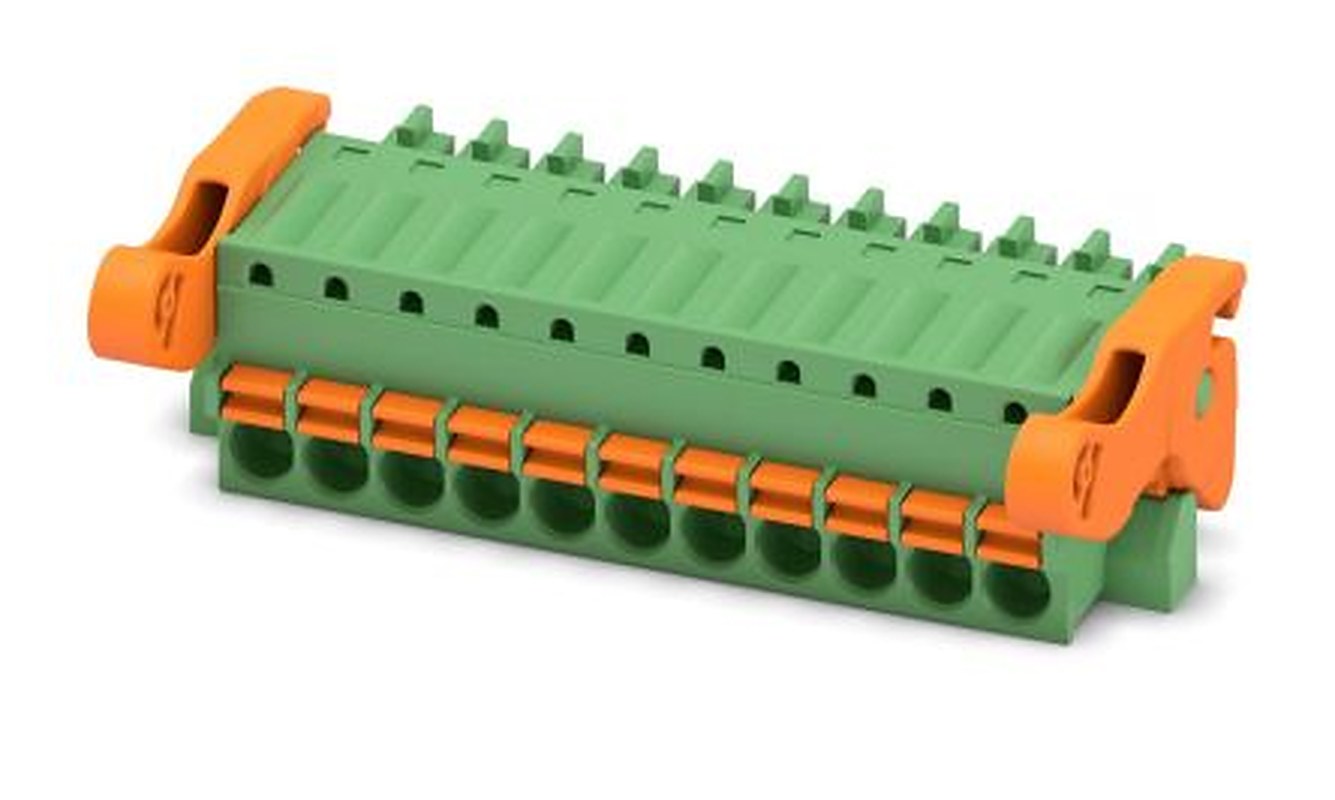 Phoenix Contact FK-MCP 1.5/11-ST-3.5-LR Series Pluggable Terminal Block, 11-Contact, 3.5 mm Pitch, 1 Row, 1817327