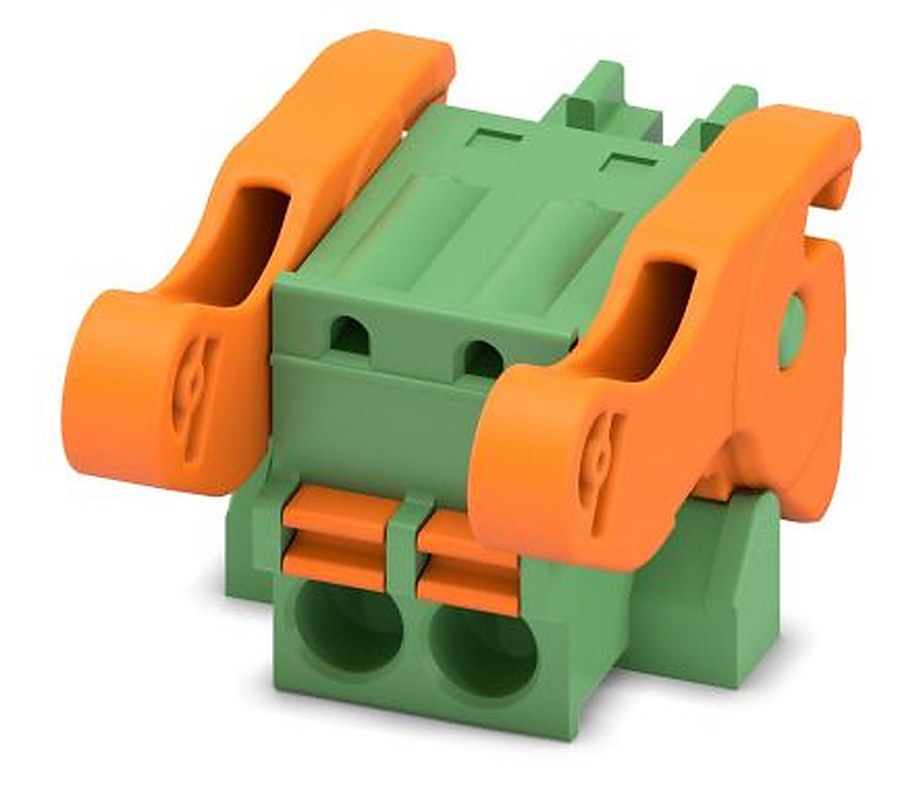 Phoenix Contact FK-MCP 1.5/2-ST-3.5-LR Series Pluggable Terminal Block, 2-Contact, 3.81 mm Pitch, 1 Row, 1817424