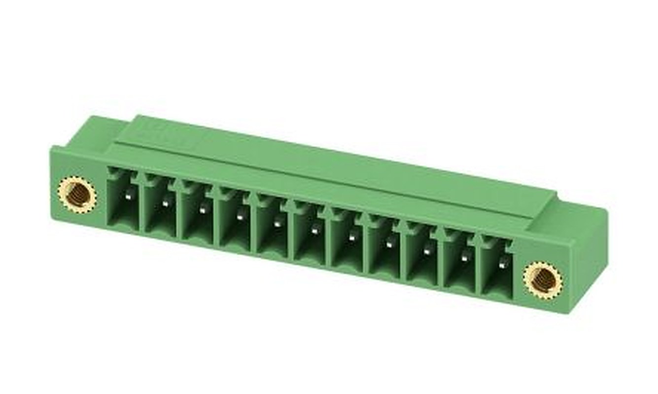 Phoenix Contact MC 1.5/11-GF-3.5-LR Series Pluggable Terminal Block, 11-Contact, 3.5 mm Pitch, 1 Row, 1817709