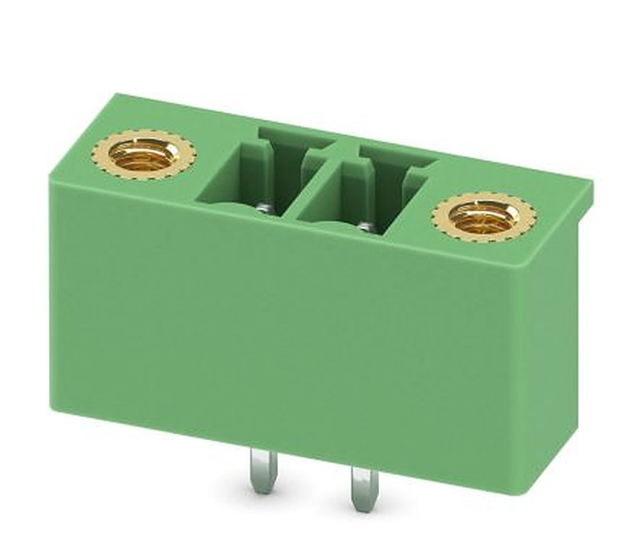 Phoenix Contact MCV 1.5/2-GF-3.81-LR Series Pluggable Terminal Block, 2-Contact, 3.81 mm Pitch, 1 Row, 1818180
