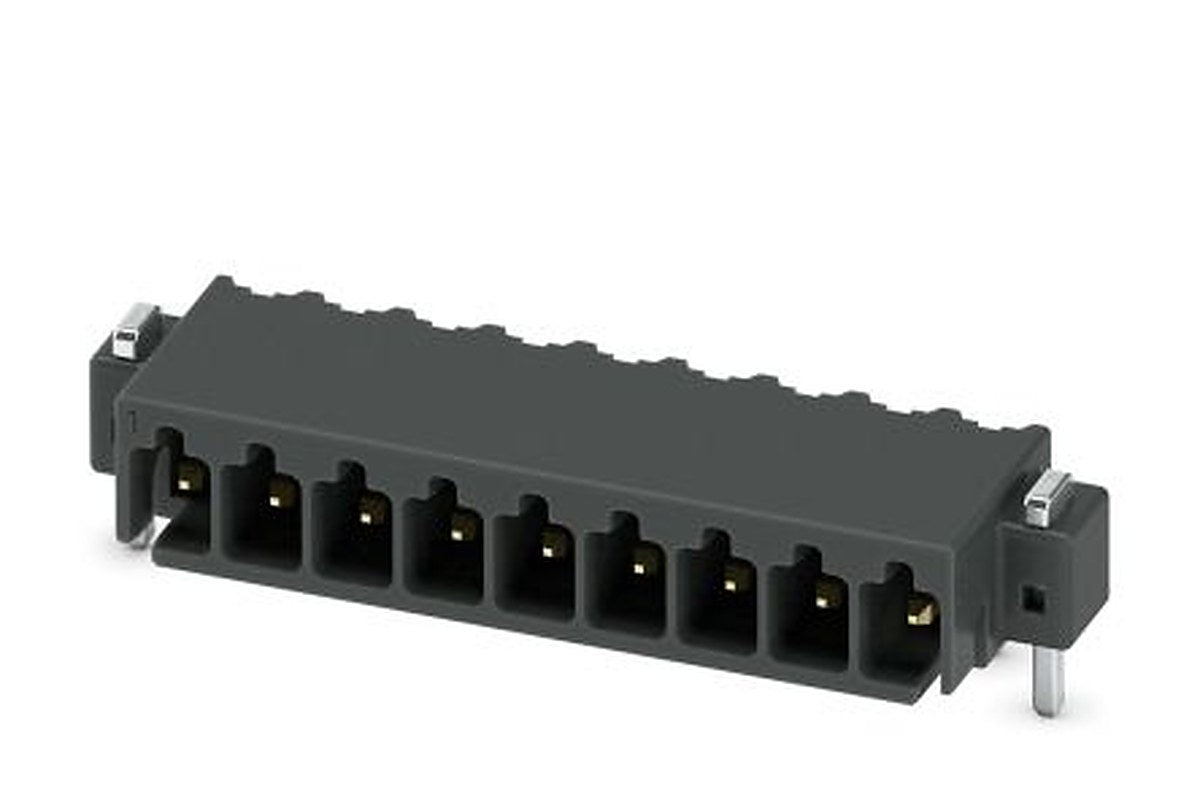 Phoenix Contact MC 0.5/ 9-G-2.54 P20 THR R44 Series Pluggable Terminal Block, 9-Contact, 2.54 mm Pitch, 1 Row, 1821313