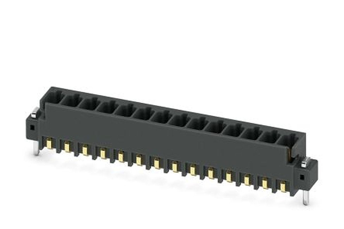 Phoenix Contact MCV 0.5/14-G-2.54 SMD R56 Series Pluggable Terminal Block, 14-Contact, 2.54 mm Pitch, 1 Row, 1821669
