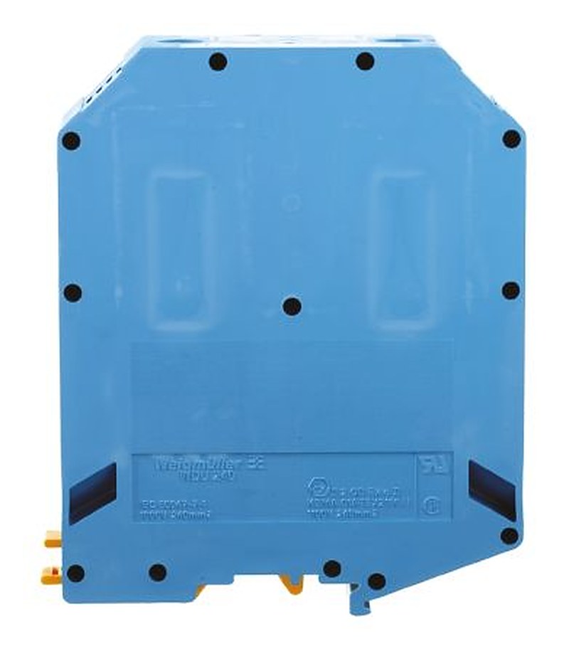 Weidmüller 1822210000 W Series Feed Through Terminal Block Blue, 240mm², 70 mm², 1-Level, Screw