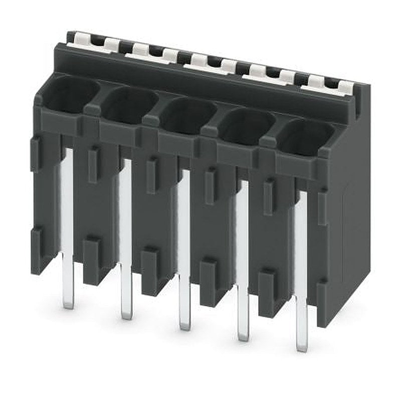 Phoenix Contact SPT-THR 1.5/5-V-3.81 P26 Series PCB Terminal Block, 5-Contact, 3.81 mm Pitch, 1 Row, 1822451