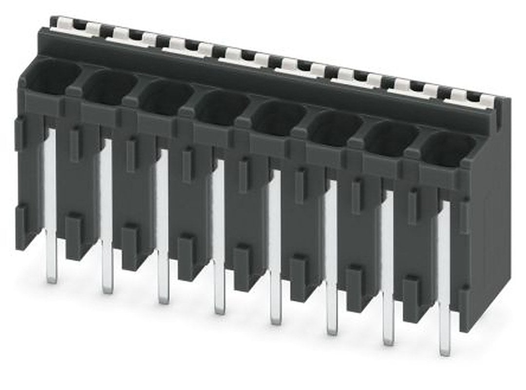 Phoenix Contact SPT-THR 1.5/8-V-3.81 P26 Series PCB Terminal Block, 8-Contact, 3.81 mm Pitch, 1 Row, 1822480