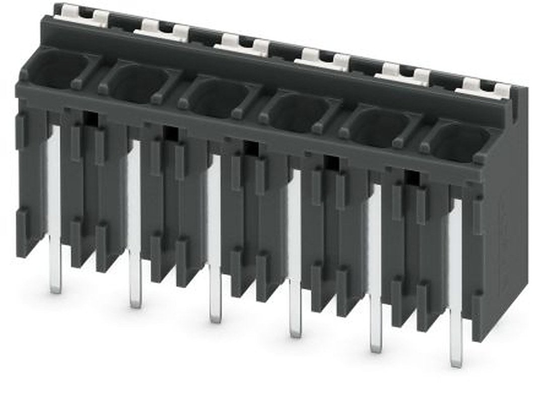 Phoenix Contact SPT-THR 1.5/6-V-5.0 P26 Series PCB Terminal Block, 6-Contact, 5 mm Pitch, 1 Row, 1822574
