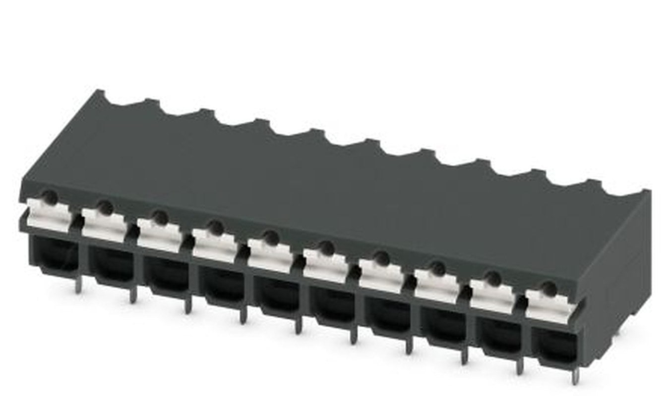 Phoenix Contact SPT-THR 1.5/10-H-3.81 P26 Series PCB Terminal Block, 10-Contact, 3.81 mm Pitch, 1 Row, 1822943
