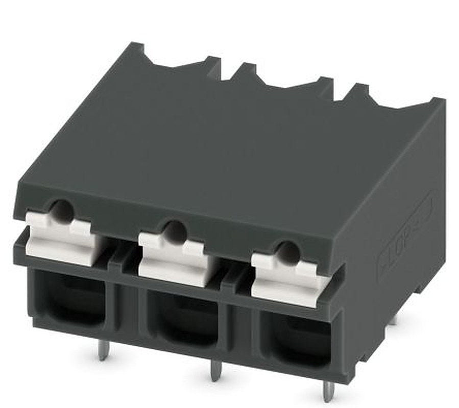 Phoenix Contact SPT-THR 1.5/3-H-5.0 P26 Series PCB Terminal Block, 3-Contact, 5 mm Pitch, 1 Row, 1822985