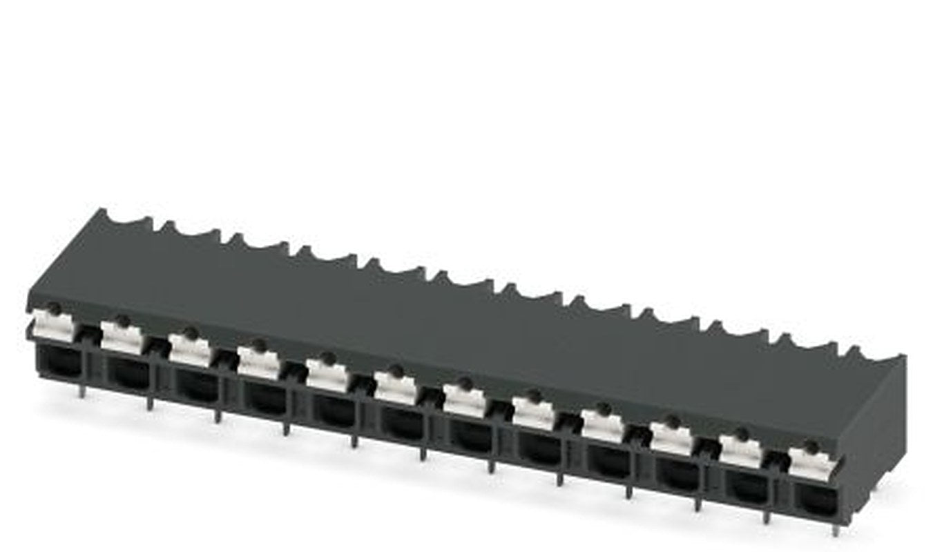 Phoenix Contact SPT-THR 1.5/12-H-5.08 P26 Series PCB Terminal Block, 12-Contact, 5.08 mm Pitch, 1 Row, 1823188
