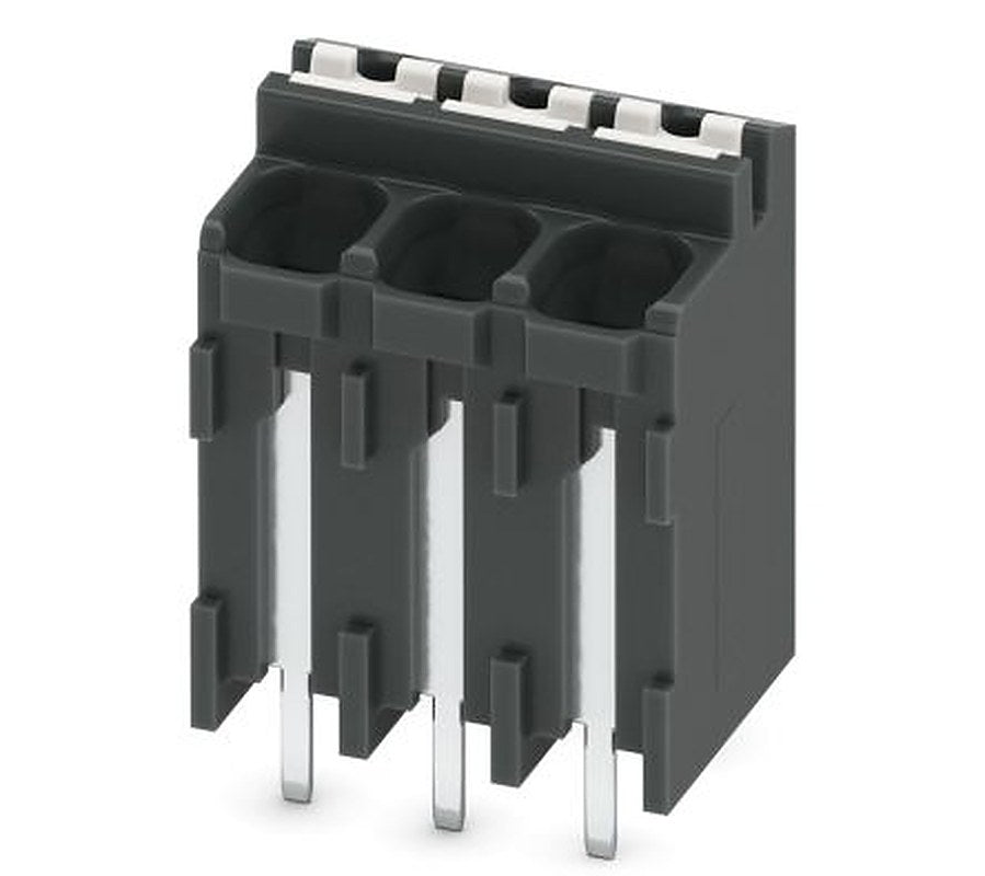 Phoenix Contact SPT-THR 1.5/3-V-3.5 P20 R24 Series Pluggable Terminal Block, 3-Contact, 3.5 mm Pitch, 1 Row, 1823201