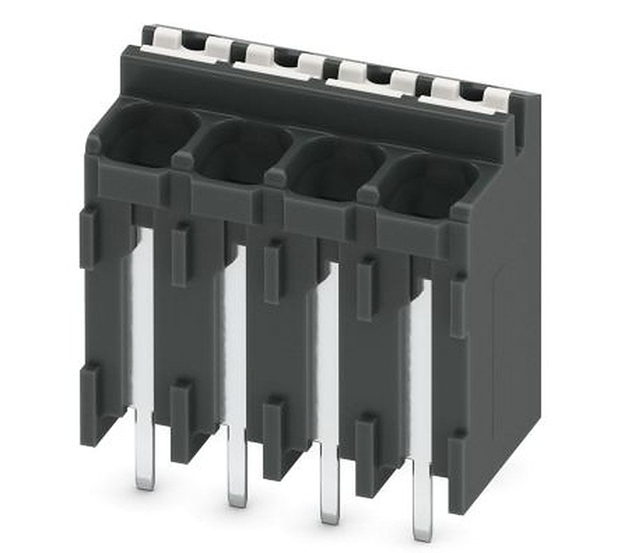 Phoenix Contact SPT-THR 1.5/4-V-3.5 P20 R44 Series Pluggable Terminal Block, 4-Contact, 3.5 mm Pitch, 1 Row, 1823214