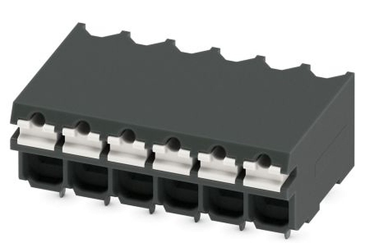 Phoenix Contact SPT-THR 1.5/6-H-3.5 P20 R44 Series Pluggable Terminal Block, 6-Contact, 5 mm Pitch, 1 Row, 1823670