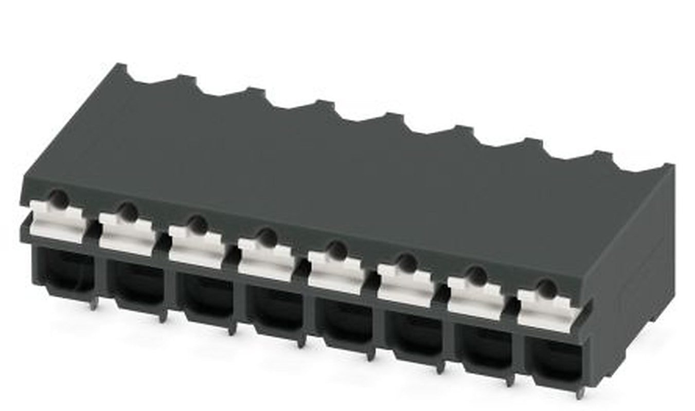 Phoenix Contact SPT-THR 1.5/8-H-3.81 P20 R44 Series Pluggable Terminal Block, 8-Contact, 3.5 mm Pitch, 1 Row, 1823803