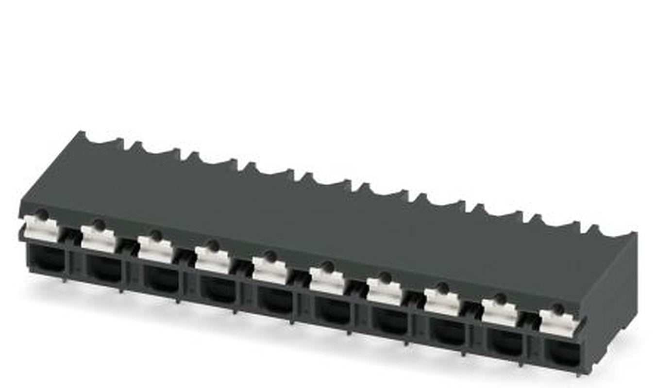 Phoenix Contact SPT-THR 1.5/10-H-5.08 P20 R88 Series Pluggable Terminal Block, 10-Contact, 5.08 mm Pitch, 1 Row, 1824048