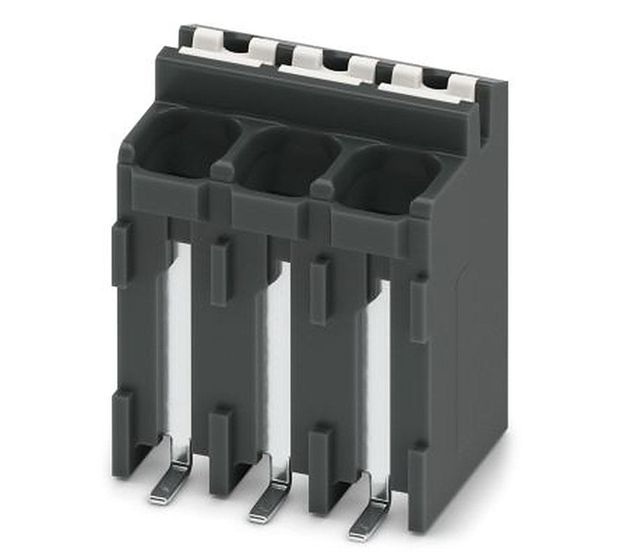 Phoenix Contact SPT-SMD 1.5/ 3-V-3.5 R32 Series PCB Terminal Block, 3-Contact, 3.5 mm Pitch, Surface, 1 Row
