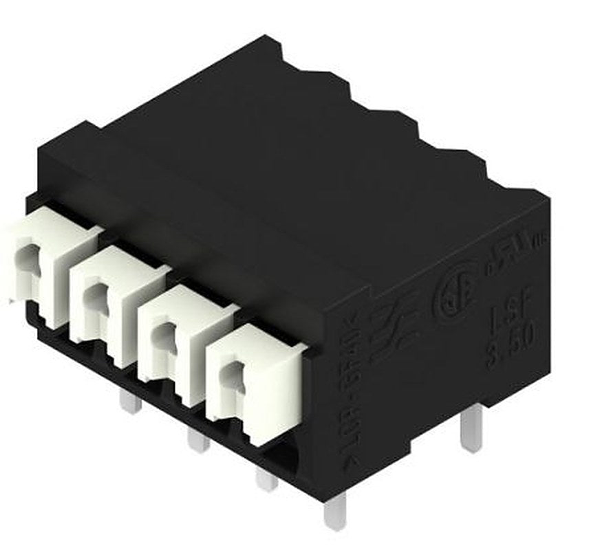 Weidmüller LSF Series PCB Terminal Block, 4-Contact, 3.5 mm Pitch, 1 Row, 1824440000