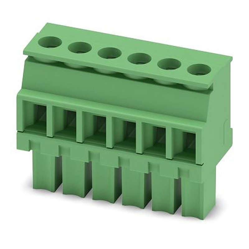 Phoenix Contact MCVW 1.5/6-ST-3.81 Series Pluggable Terminal Block, 6-Contact, 3.81 mm Pitch, 1 Row