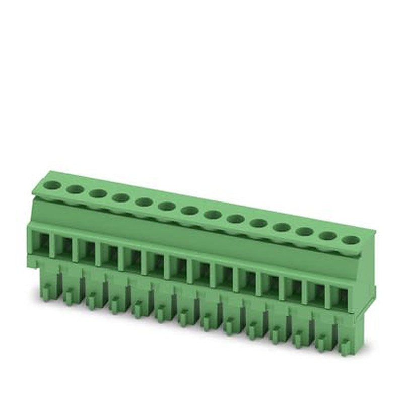 Phoenix Contact MCVR Series PCB Connector, 14-Contact, 3.81 mm Pitch, 1 Row Screw